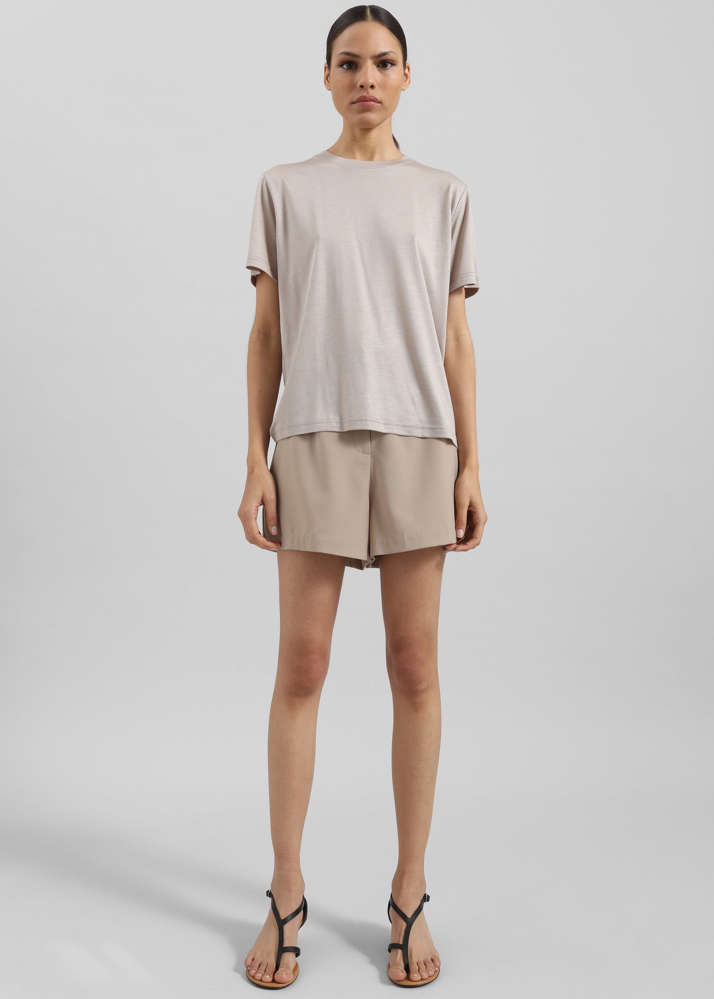 Amal Tee - Light Taupe