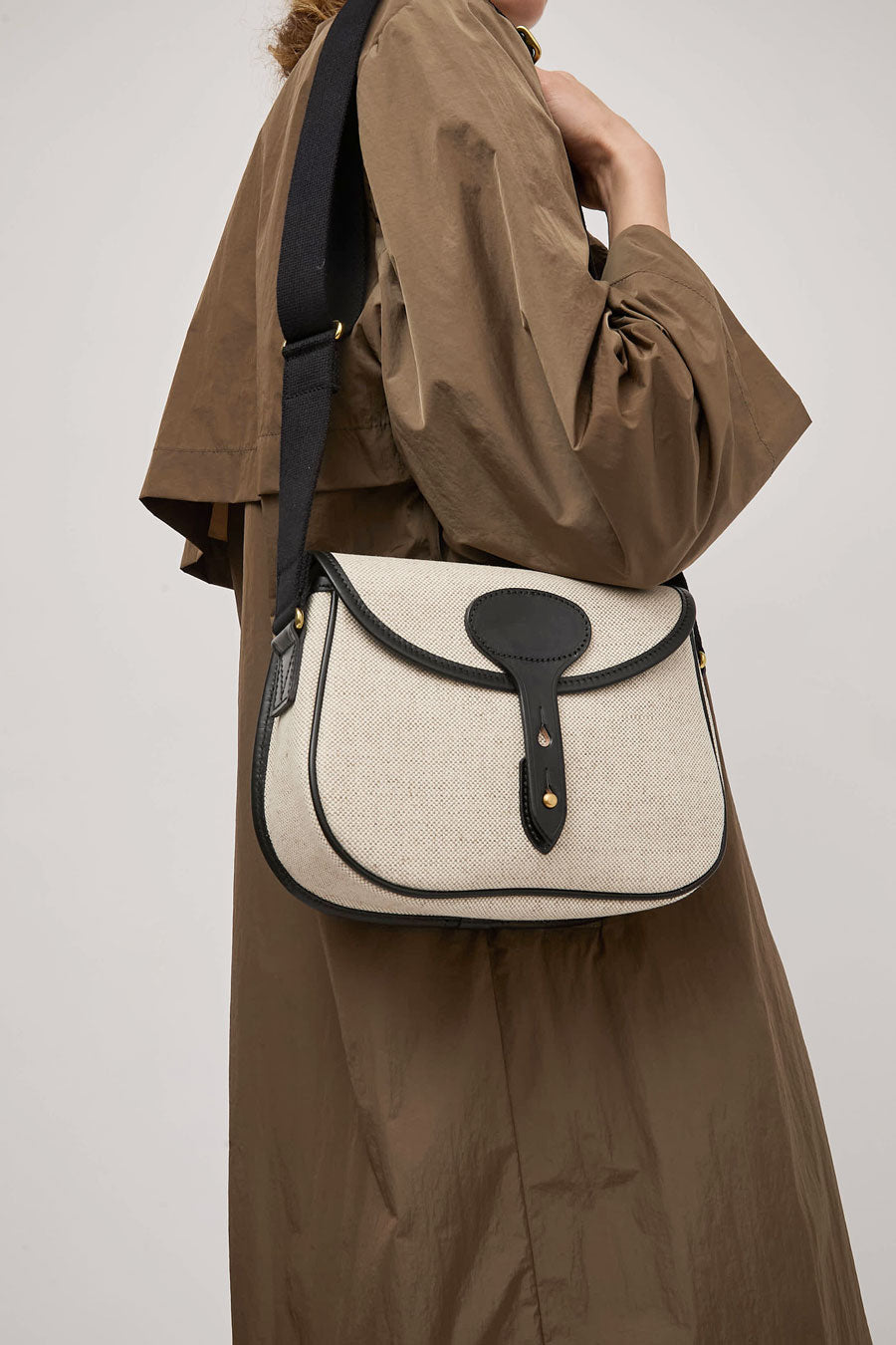 Brady Colne Bag in Natural and Black
